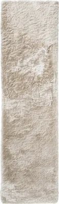 Imagen del producto de Alfombra de pelo alto "Whistler" de Interiyou, color beige, dimensiones 80x300 cm