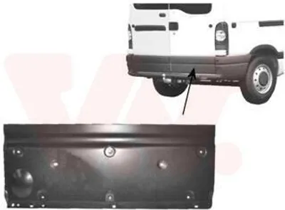 Produktbild von VAN WEZEL Heckklappe rechts 4387150 für RENAULT MASTER II Kasten (FD) MASTER II Bus (JD) für OPEL Movano Kastenwagen (X70) Movano Bus (X70) für NISSAN