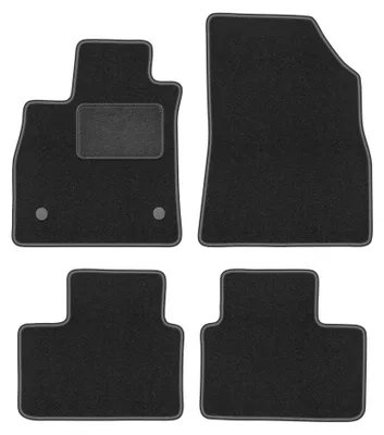 Produktbild von Velours-Fußmatten für Renault Talisman 2015- (Limousine/Grandtour/Kombi) – 4-tlg, Graphit, passgenau – Wielganizator LUX
