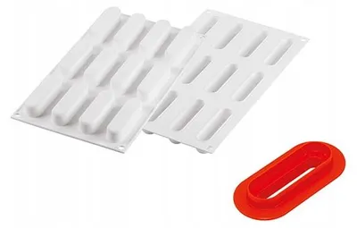 Produktbild von SilikoMart CAROLINE30 Silikonform für 12 Muffins mit Ausstecher
