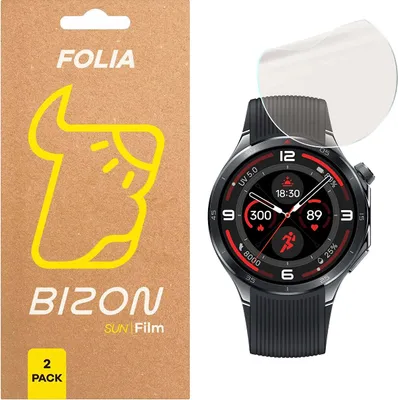 Produktbild von Matte Folie für OnePlus Watch 3, Bizon Glass Watch Film Sun Duo, 2 Stück