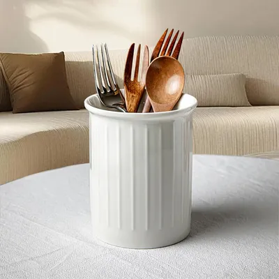 Immagine prodotto di TRANKIELO® - Contenitore da cucina in Vetroceramica, colore bianco - 13,3 x 10,8 x 9,7 cm - Multifunzionale ed elegante