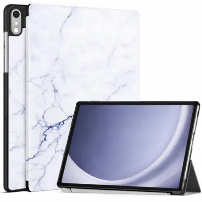 Produktbild von Schutzhülle für Lenovo Tab P11 11 Zoll TB-J606 / P11 Plus TB-J607 (2020) Smart Cover Etui Tasche Wake Up Sleep Hülle Standffunktion - Weiß Marmor