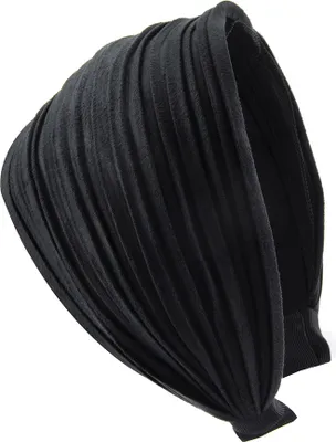 Produktbild von axy  Haarreif  mit leichtem Flanell (Leder Optik) Haarreifen Breit Stirnband Damen Haarband Headband Haarschmuck HR32