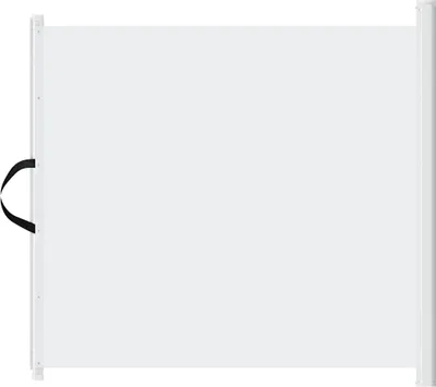 Obrázek produktu pro vidaXL Zábrana pro domácí mazlíčky výsuvná bílá 102,5x125 cm