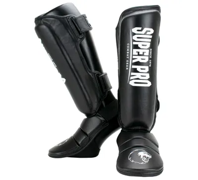 Produktbild von Schienbeinschoner für Kickboxen - Protector - Schwarz/Weiß