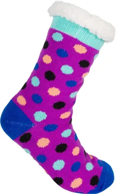 Produktbild von styleBREAKER Uni ABS Stoppersocken mit Teddyfutter und Punkte Muster, ABS-Socken, Größe 35-42 EU / 5-10 US / 4-8 UK 08030010