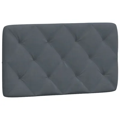 Obrázek produktu pro Polštář na čelo postele tmavě šedý 90 cm samet