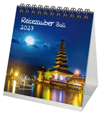 Produktbild von Reisezauber Bali Tischkalender 10x10cm für 2027 Indonesien Urlaub Strand - Seelenzauber