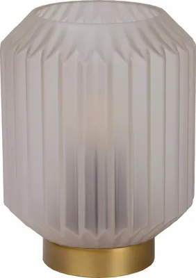 Immagine prodotto di Lampada da tavolo glamour Sueno oro-bianca 1xE14x40W in vetro, dimensioni: 17x13x13 cm, IP20, Lucide
