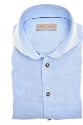 Produktbild von John Miller Tailored Fit Businesshemd hellblau Leinen