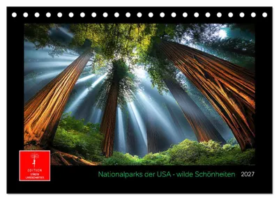 Produktbild von Nationalparks der USA - wilde Schönheiten (Tischkalender 2027 DIN A5 quer), CALVENDO Monatskalender