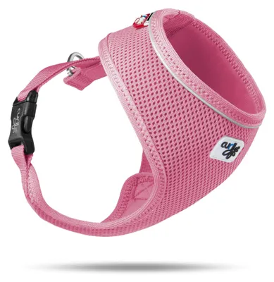 Imagen del producto de Curli Basic, juego de vajilla para mascotas, tejido Air-Mesh, color rosa, talla L / peso recomendado: 8-13 kg