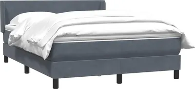 Immagine prodotto di vidaXL Letto a molle con materasso grigio scuro 160x210 cm in velluto