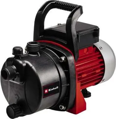 Image de Kit pompe d’arrosage 650 W – Débit 3 800 L/h – Pression 3,6 bar – Hauteur de refoulement 36 m – Avec tuyaux et pistolet pulvérisateur