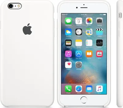 Produktbild von Apple iPhone 6 Plus / 6s Plus Silikon Case, Weiß (MKXK2ZM/A)