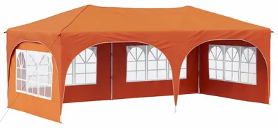 Produktbild von vidaXL Pop-up Partyzelt 575 x 288 x 245 cm Orange Oxford-Stoff
