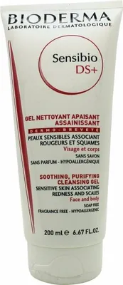 Zdjęcie produktu dla Bioderma Sensibio DS+ Purifying and Soothing Cleansing Gel oczyszczający żel do twarzy do skóry wrażliwej 200 ml