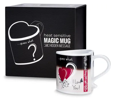 Produktbild von Zaubertasse mit Wärmeeffekt "I Love You"