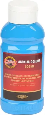Obrázek produktu pro Koh-i-noor 1627/0405 - akrylová barva 500 ml, cyan