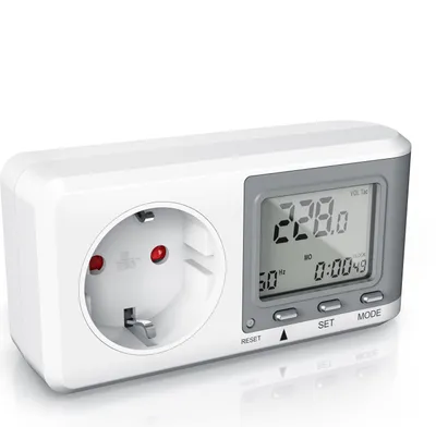 Produktbild von Bearware Energiekostenmessgerät - Stromverbrauchszähler, Energiekosten Anzeige - Stromzähler - 3680W - Energiemessgerät mit integriertem Berührungsschutz