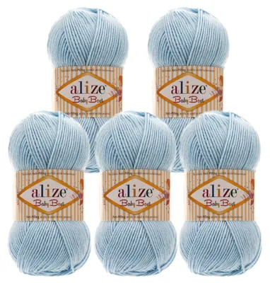 500g Alize Baby Best 40 blau