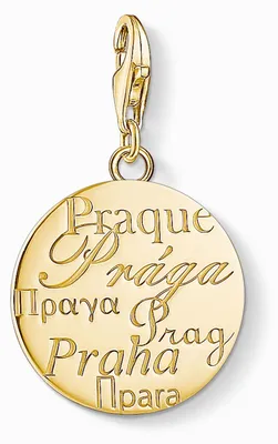 Image de Thomas Sabo Femme Charm pendentif Prague or IC12363-413-39