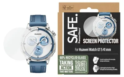 Zdjęcie produktu dla PanzerGlass SAFE. by ® Screen Protector Huawei GT5 | 41mm, Huawei, Huawei - Watch GT 5 41mm, Aplikacja na sucho, Odporny na zadrapania, Odporny na wstrząsy, Przezroczysty, 1 szt.