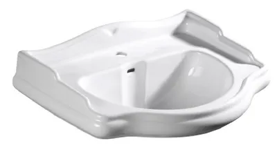 A white ceramic sink on a white background.