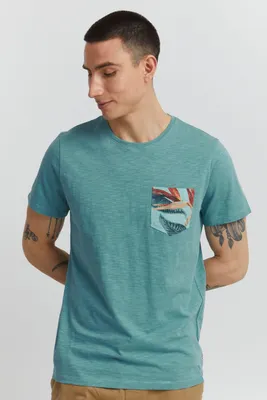 Produktbild von BLEND BHTrop - 20714922ME Herren T-Shirt Longshirt Basic