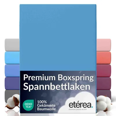 Produktbild von etérea Jersey Spannbettlaken Baumwolle 90x220 - 100x220 cm