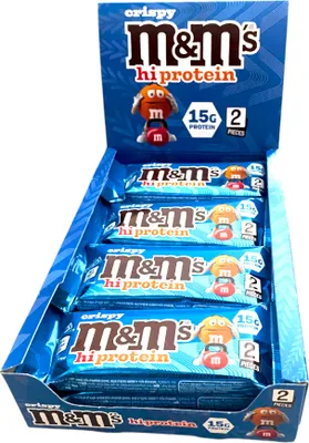 Produktbild von Mars Snickers M&M MilkyWay Protein Bar Box á 12 Riegel M&M´s Hi Protein Bar Crispy 12x52g