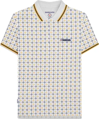 Obrázek produktu pro Lambretta - Pánská polokošile "SS25" LB173 (M) (bílá/navy blue/gold)