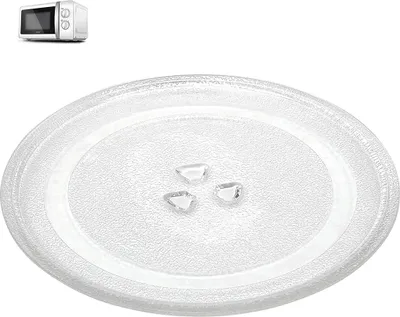 Produktbild von Otočný talíř do mikrovlnky, otočný talíř do mikrovlnky 24,5 cm, otočný talíř do mikrovlnky, talíř skleněný talíř skleněný otočný talíř, skleněný talíř kulatý do mikrovlnky, univerzální otočný talíř do mikrovlnky