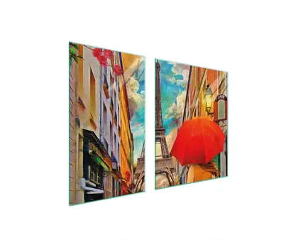 Produktbild von Glasplatte und Schneidebrett 100x52 PARIS