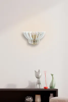 Image de Opviq, 209- 209FLH, blanc, appliques murales, 19x32x22 cm, lustres