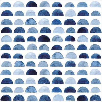 Produktbild von A - Servietten Lunch - 33x33cm - 20 Servietten - blaues Muster - Blue