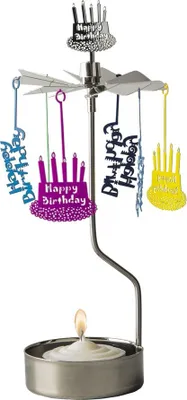 Produktbild von Happy Birthday Teelichtkarussell - Pluto Design