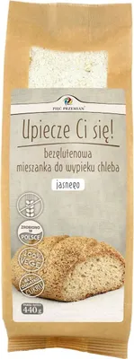 Produktbild von GLUTENFREIE BACKMISCHUNG FÜR HELLES BROT OHNE ZUCKERZUSATZ 440 g – PIĘĆ PRZEMIAN