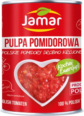 Zdjęcie produktu dla Jamar Pomidory Drobno Krojone Pulpa 400 G