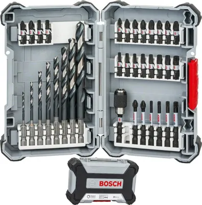 Produktbild von Bosch 2 608 577 148, 35 Stück(e), Stahl, CE, 25,4 / 4 mm (1 / 4"), Hexagonal, ABS