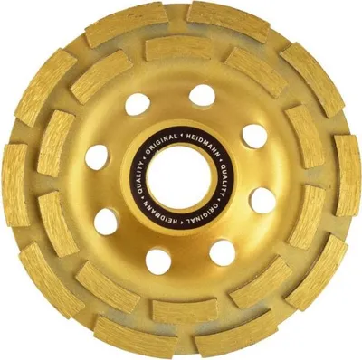 Obrázek produktu pro HEIDMANN Kotouč brusný diamantový do betonu, double segment 125mm, 22,2mm H00122