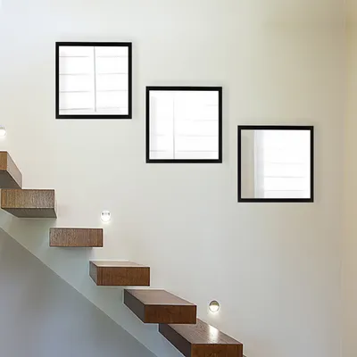 Produktbild von Wallity, SETAYNA_066- LAR1161, Silber, Wandspiegel, 24 x 24 cm, 100% Glas