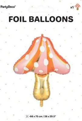 Zdjęcie produktu dla PARTYDECO Balon foliowy Grzybek 66x75cm mix 71008