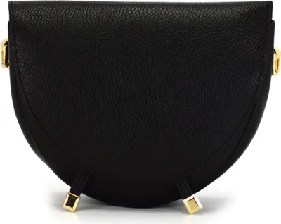 Produktbild von Damen Messenger Bag Naturleder Schwarz mit Schulterriemen vp921 23x19x6 cm