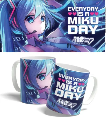 Zdjęcie produktu dla Kubek Popbuddies Hatsune Miku Every Day Is A Miku Day 325 ml, jeden rozmiar