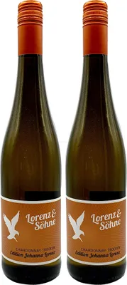 Produktbild von Lorenz & Söhne - 2er Set Chardonnay Trocken - Edition Johanna Lorenz 0,75L (13% Vol) Deutscher Qualitätswein -[Enthält Sulfite]