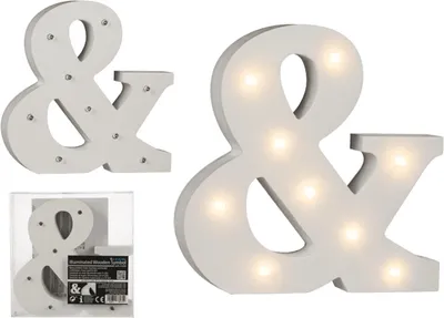 Produktbild von OOTB Beleuchtetes Holz-Zeichen & mit 9 LED