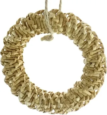 Produktbild von Ornament Strohring-Anhänger Natur Ø 9 cm