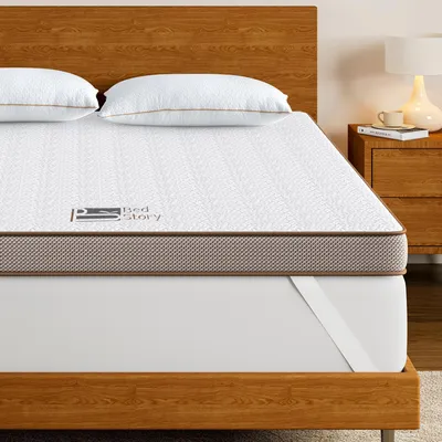 Zdjęcie produktu dla Materac topper 140 x 200 cm z pianką Visco
